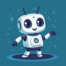 Cartoon Robot Character Design