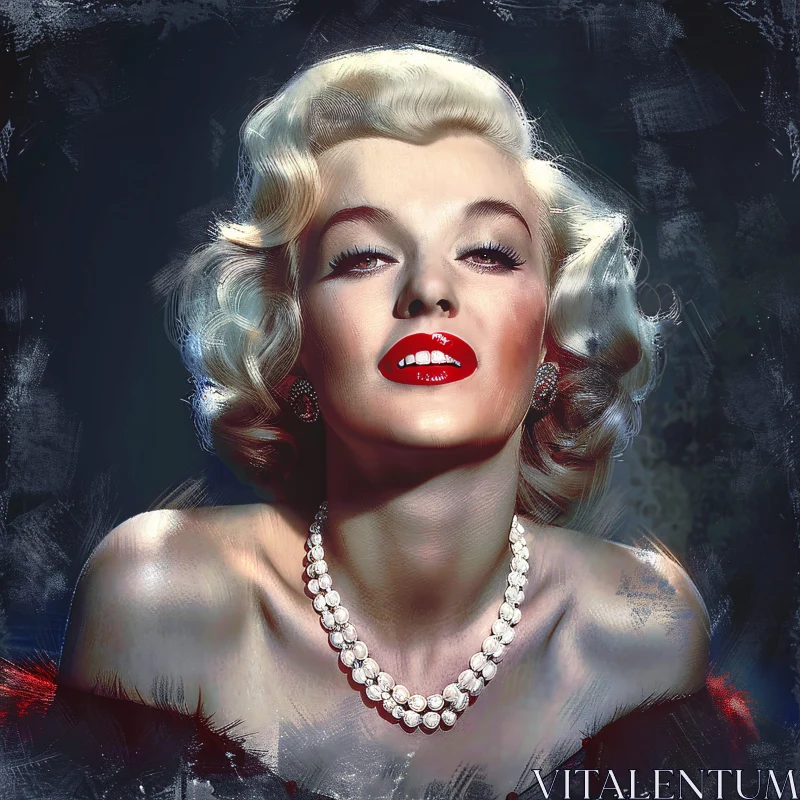 AI ART Iconic Image of Marilyn Monroe