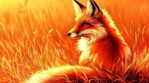 Resting Fox Portrait