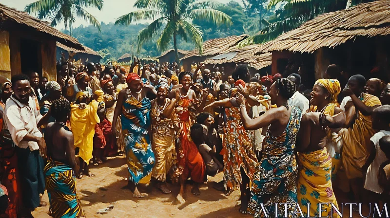 AI ART African Village Dance: A Celebration of Culture