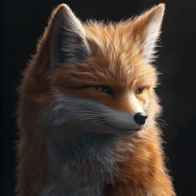 Fox Close-Up: Amber Eyes