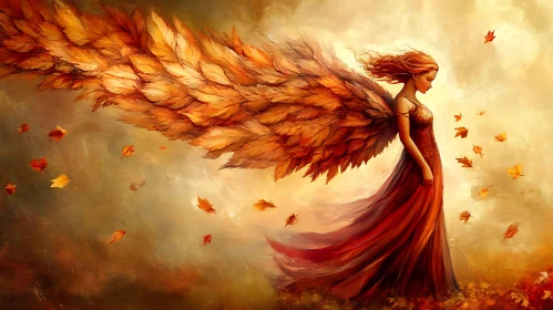 Angel of Autumn Leaves