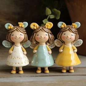 Delightful Porcelain Dolls with Wings