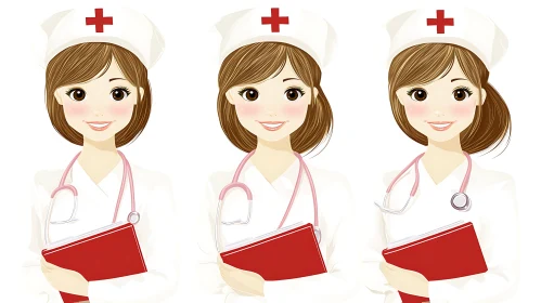 Illustrative Nurses Promoting Healthcare