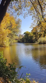 Serene Autumn Lake Scene