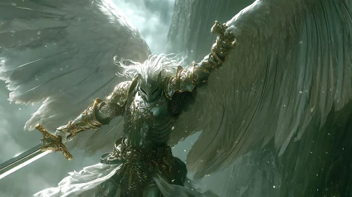 Armored Angel Ready for Battle