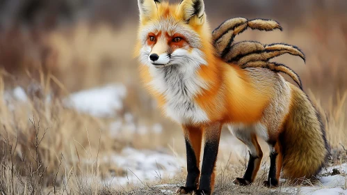 Winter Fox with Additional Paws