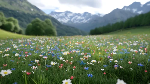 Alpine Meadow in Full Bloom