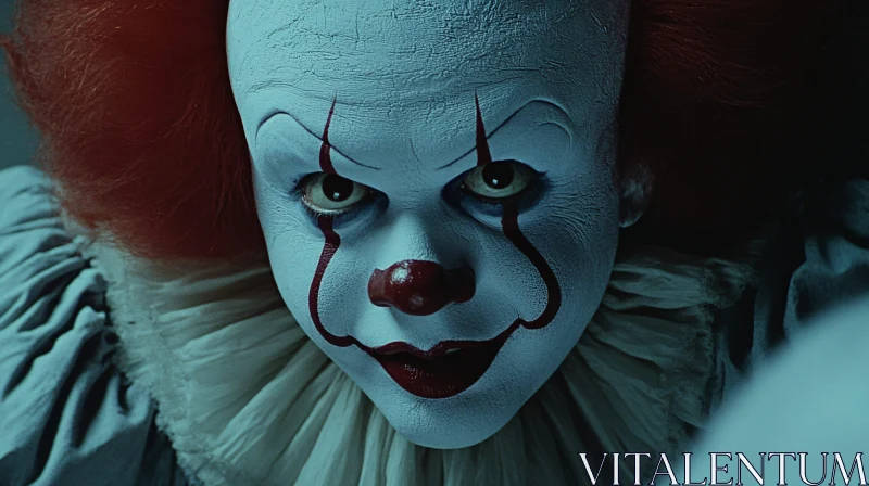 Pennywise the Clown Sinister Stare AI Image