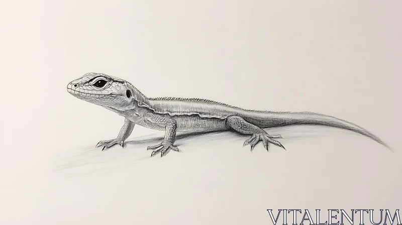AI ART Detailed Reptile Illustration