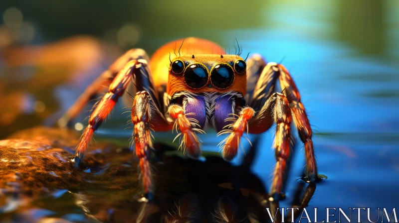 Photorealistic Spider Illustration - Insect Art AI Image