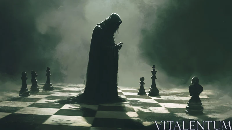 AI ART Dark Chess Strategy Concept Art