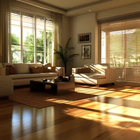 Sunlit Modern Living Room