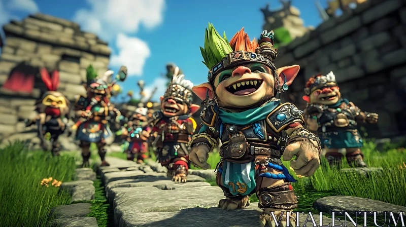 March of the Merry Trolls AI Image