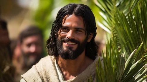 Bearded Man Smiling in Natural Light