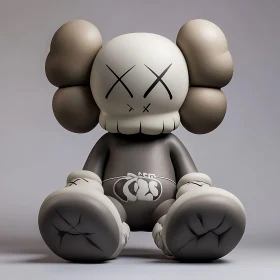 Gray Scale Toy Art Sculpture