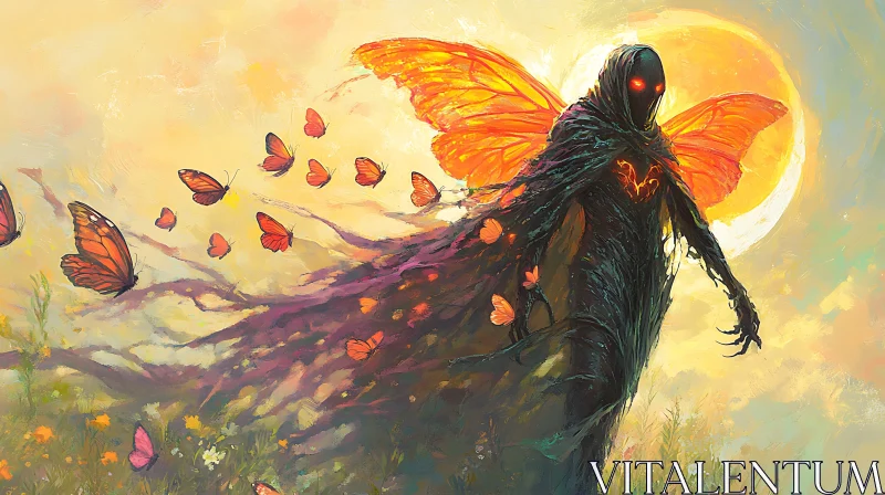 Butterfly Wings Creature AI Image