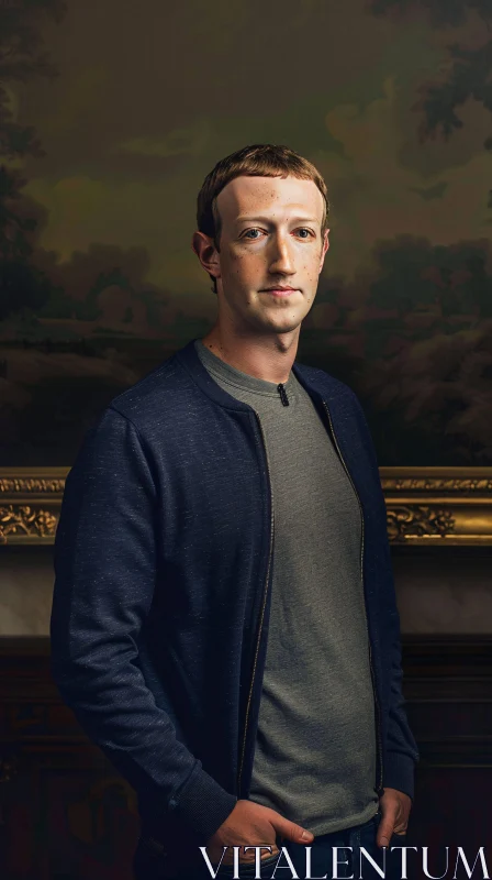 AI ART Mark Zuckerberg in a Casual Outfit