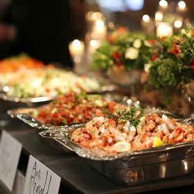 Exquisite Shrimp and Seafood Display