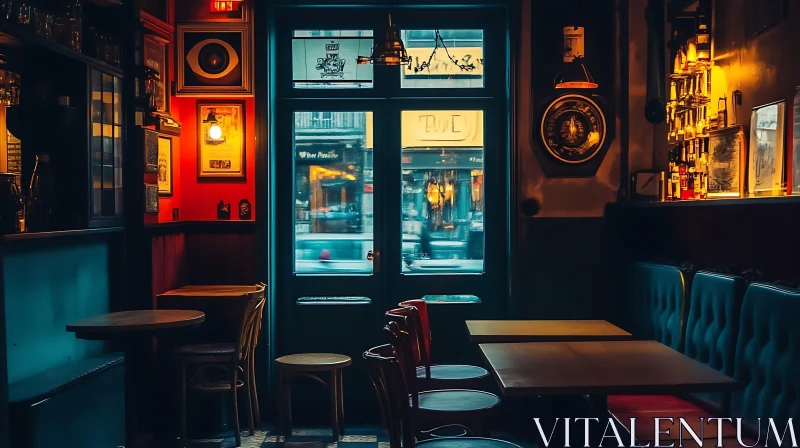 Cozy Restaurant Interior AI Image