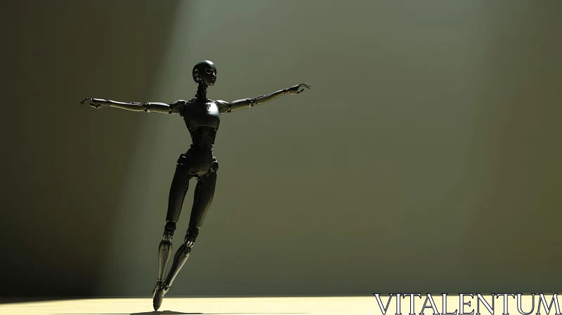 Graceful Humanoid Robot Dance AI Image