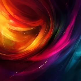 Colorful Abstract Swirls Art Background