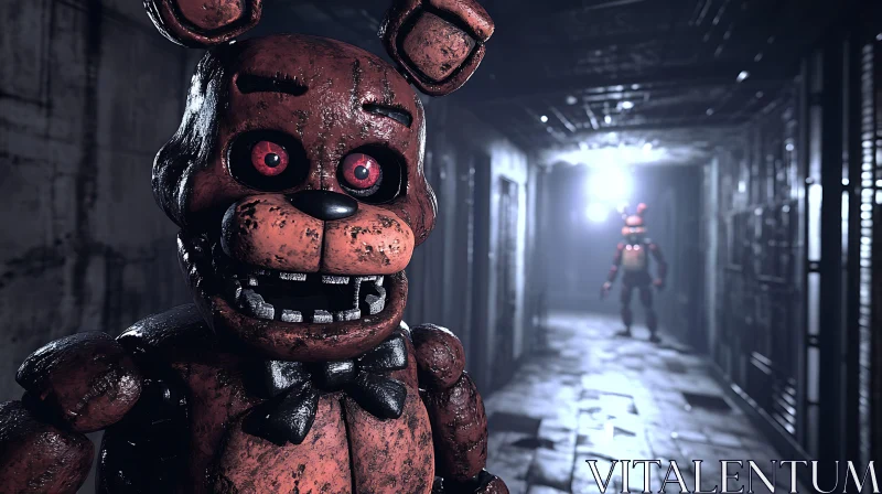 AI ART Ominous Animatronic Encounter