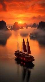 Tranquil Sunset Sailing: A Captivating Journey on the Waters