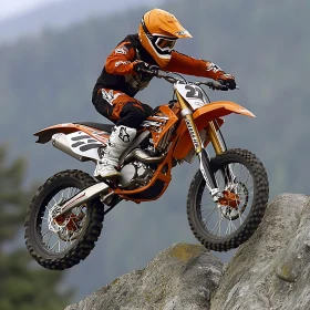 Airborne Motocross Bike Stunt