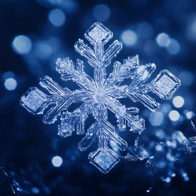 Detailed Snowflake Image