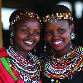 Portrait of Women with Traditional Jewelry