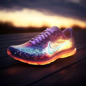 Starlight Running Shoe: Nike on Wood