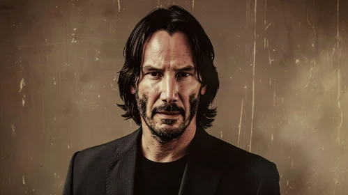 Keanu Reeves Emotional Portrait