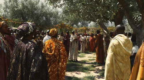 People in Traditional Clothing