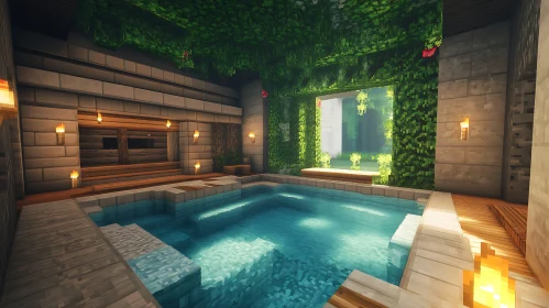 Virtual Serenity: Minecraft Pool Design