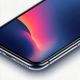 Modern Mobile Phone with Color Gradient