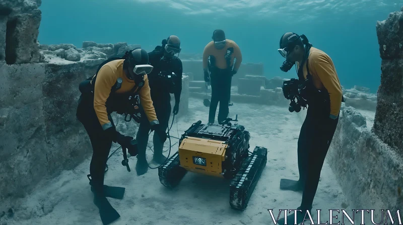 AI ART Seabed Robot Inspection Dive