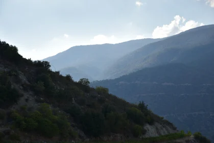 Tranquil Hills and Mountains in Soft Light