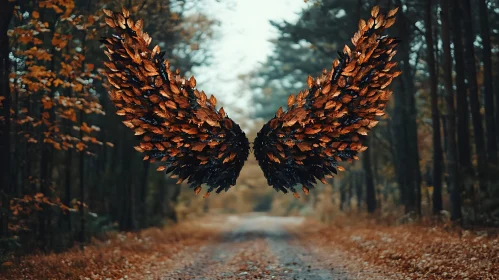 Leaf Wings in Forest