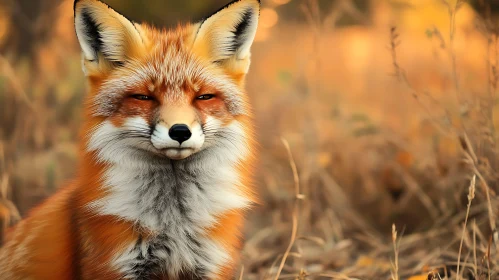 Fox in Golden Field