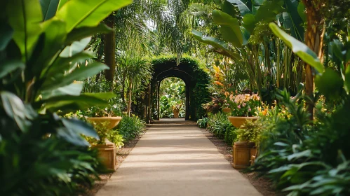 Tropical Garden Gateway View