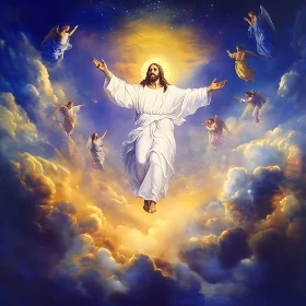 Celestial Ascension with Angels