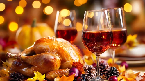 Roasted Turkey with Wine for Thanksgiving