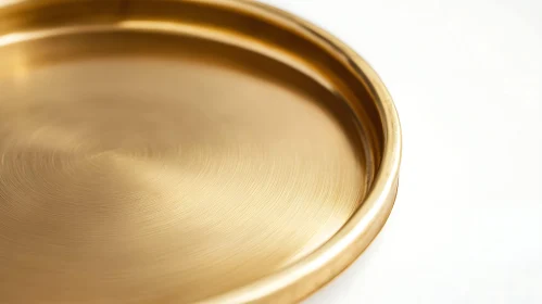 Abstract Gold Metal Circular Design