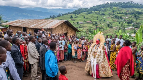 Traditional Ceremony in Village Setting