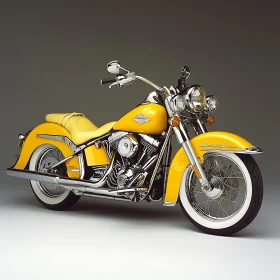 Vintage Yellow Motorbike