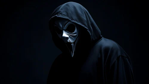 Hooded Figure with Mask