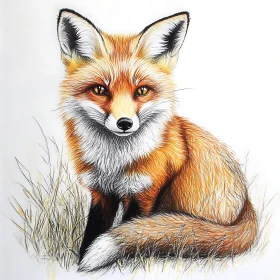 Fox in the Grass