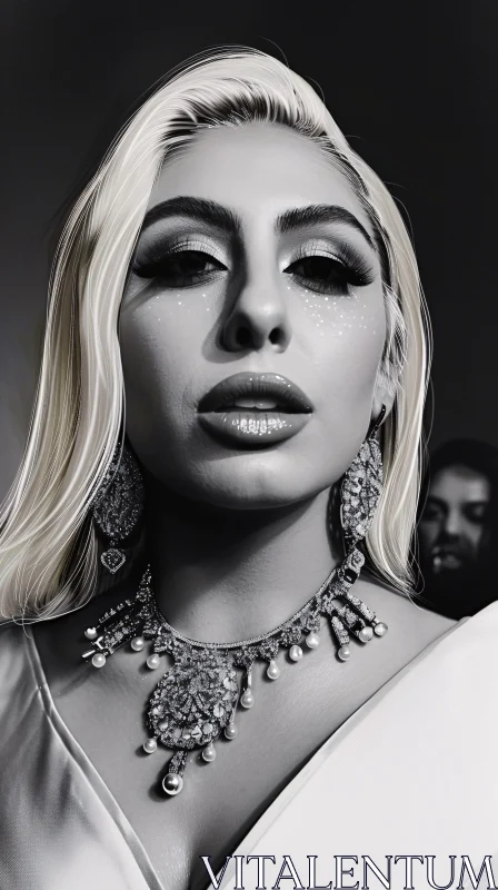 Black and White Elegance: Lady Gaga's Timeless Style
