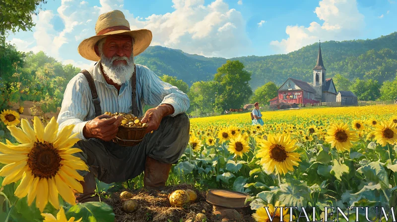 Old Farmer's Golden Harvest Day